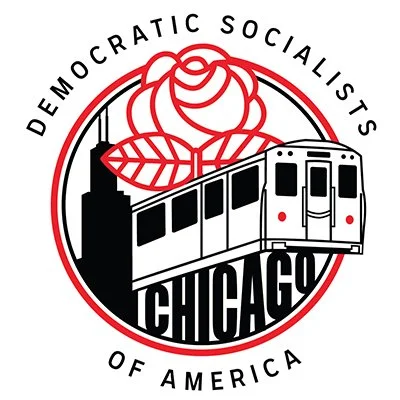 the logo of Midwestern Socialist -- Chicago DSA