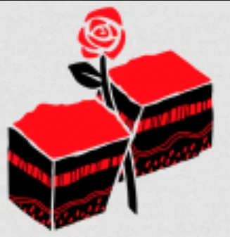 the logo of Red Fault -- Austin DSA