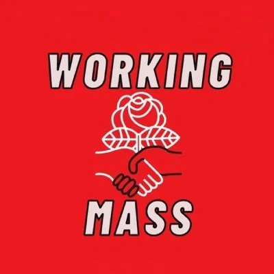 the logo of Working Mass: The Massachusetts DSA Labor Outlet